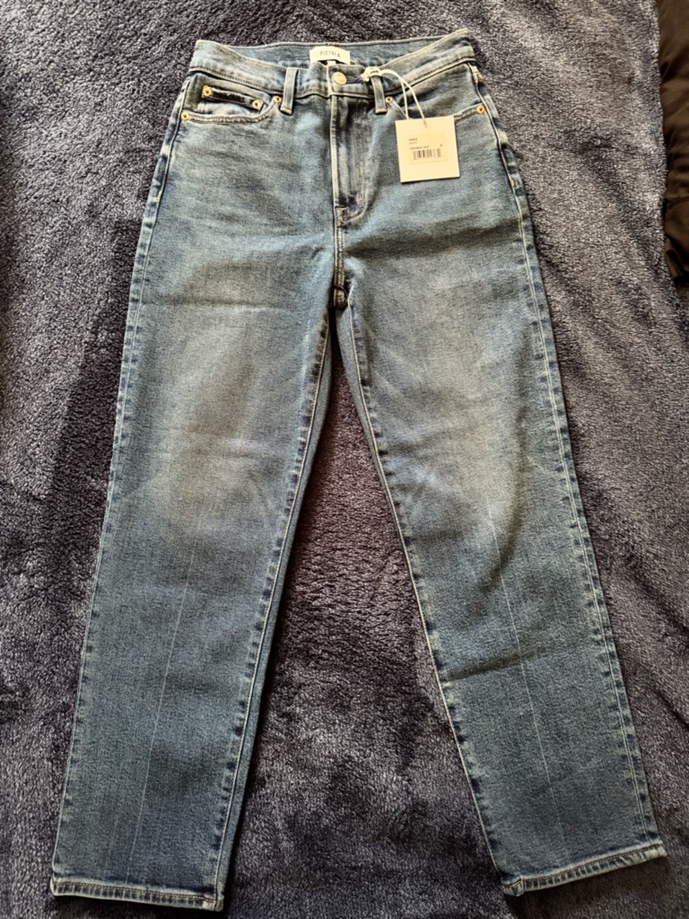 pistola Charlie Straight-Leg Jeans in Medium Blue Wash